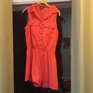 Brand New Orangey Peach Romper